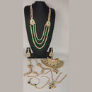 FS Collection Gold Plated Austrian Stone Beads Bridal Set