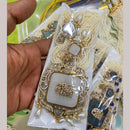 FS Collection Gold Plated Austrian And Pearl Necklace Set
