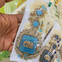 FS Collection Gold Plated Austrian And Pearl Necklace Set