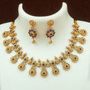 FS Collection Gold Plated Pota Stone Necklace Set