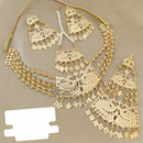 Fs Collection Gold Plated Pearl Choker Necklace Set