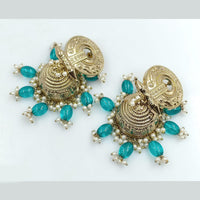FS Collection Gold Plated Jhumki Earrings