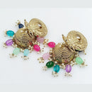FS Collection Gold Plated Jhumki Earrings