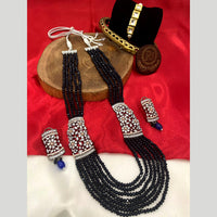 Fs Collection 2 Tone AD And Pearls Necklace Set