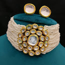 FS Collection Gold Plated Crystal Stone Choker Necklace Set