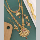 FS Collection Gold Plated Pota Stone Necklace Combo