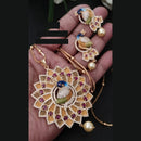 FS Collection Gold Plated AD Chain Pendent Set