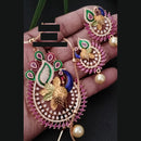 FS Collection Gold Plated AD Chain Pendent Set