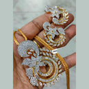 FS Collection Gold Plated AD Chain Pendent Set