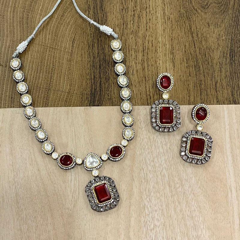 Fs Collection 2 Tone AD Necklace Set