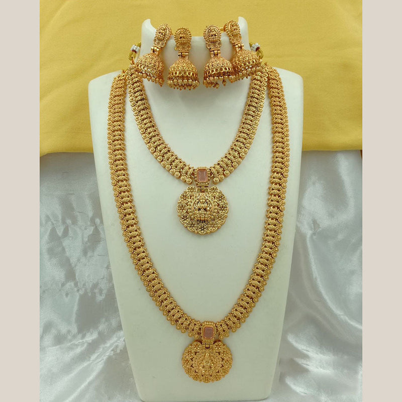 FS Collection Gold Plated Temple Necklace Combo