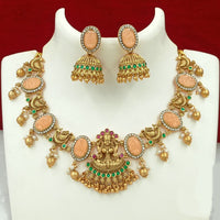FS Collection Gold Plated Austrian Stone Temple Necklace Set