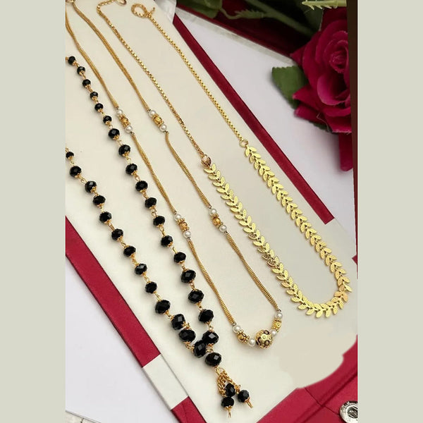 FS Collection Gold Plated Pearls Combo Set