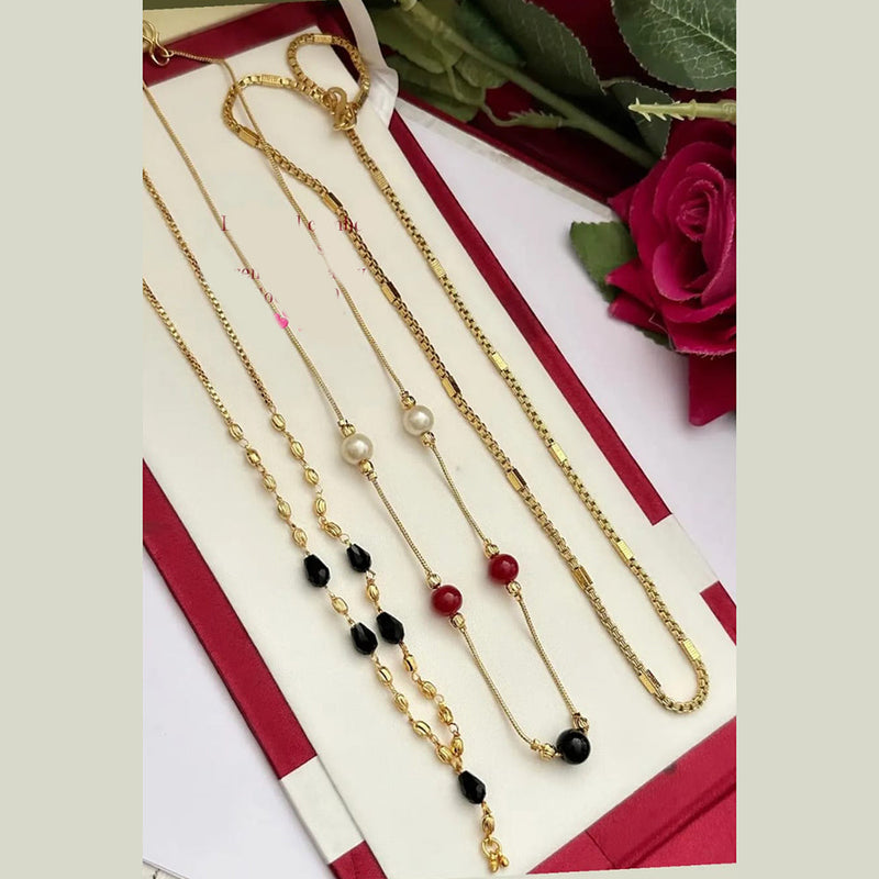 FS Collection Gold Plated Pearls Combo Set