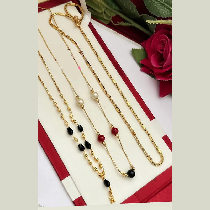 FS Collection Gold Plated Pearls Combo Set