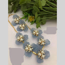 FS Collection Gold Plated Pearls Antique Necklace Set