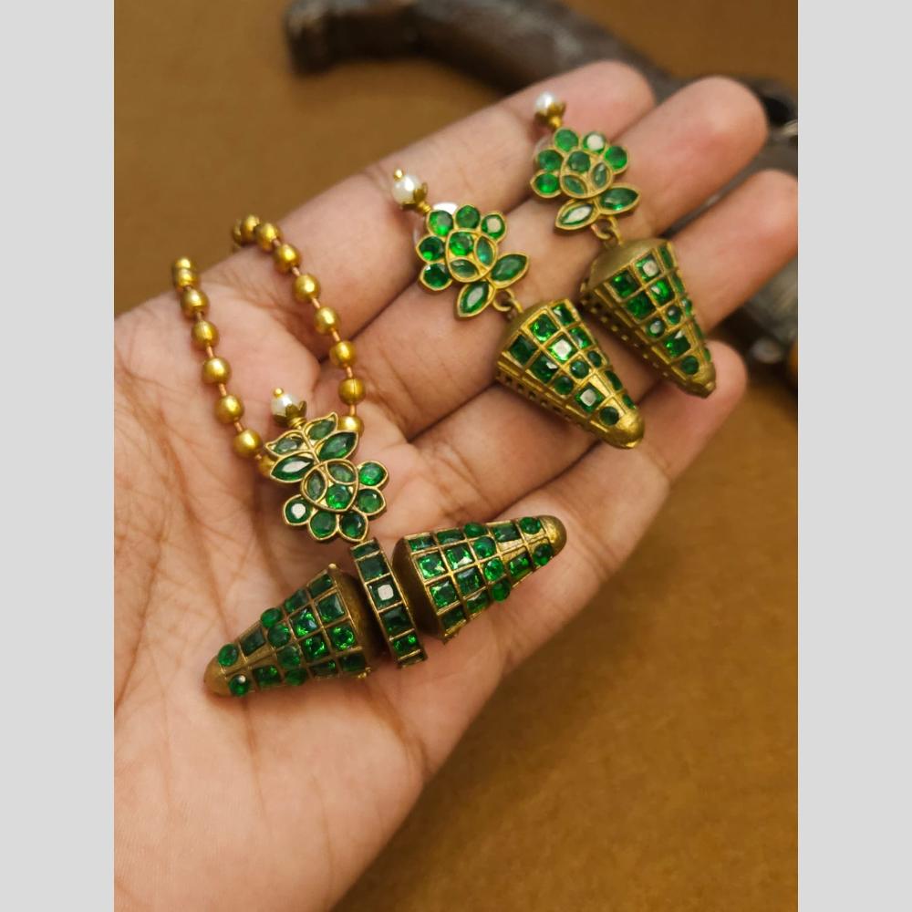 FS Collection Gold Plated Austrian Stone Necklace Set