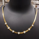 FS Collection Gold Plated Heart Shape Chain