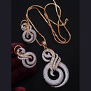 FS Collection American Diamond Chain Pendant Set