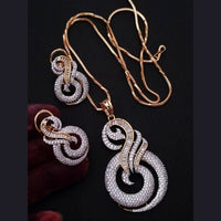 FS Collection American Diamond Chain Pendant Set