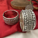 FS Collection Oxidised Plated Openable Kada