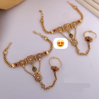 FS Collection Gold Plated Pota Stone Hand Harness