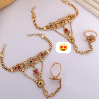 FS Collection Gold Plated Pota Stone Hand Harness