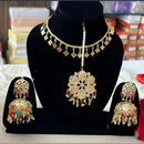 FS Collection Gold Plated Beads Necklace Set