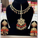 FS Collection Gold Plated Beads Necklace Set