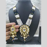 FS Collection Gold Plated Kundan Pearl And Beads Necklace Set