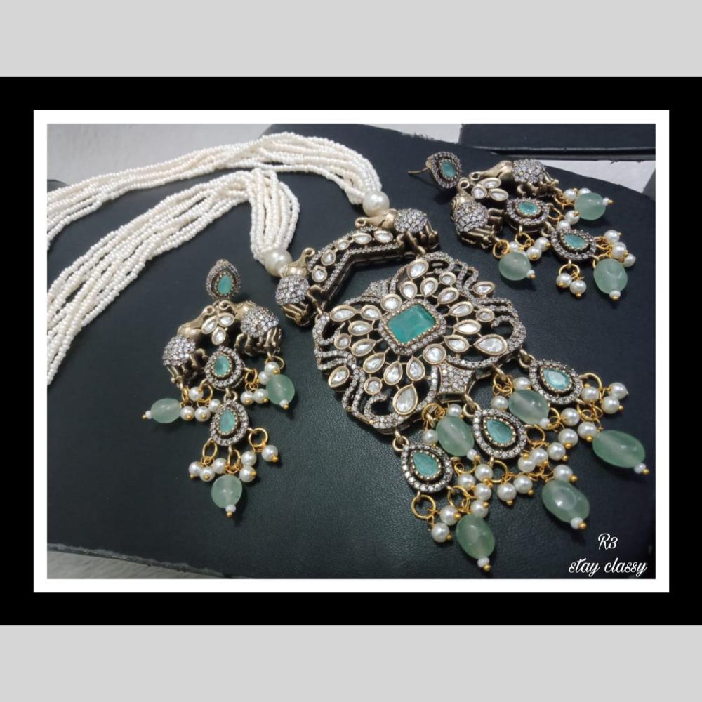 FS Collection Gold Plated Necklace Set