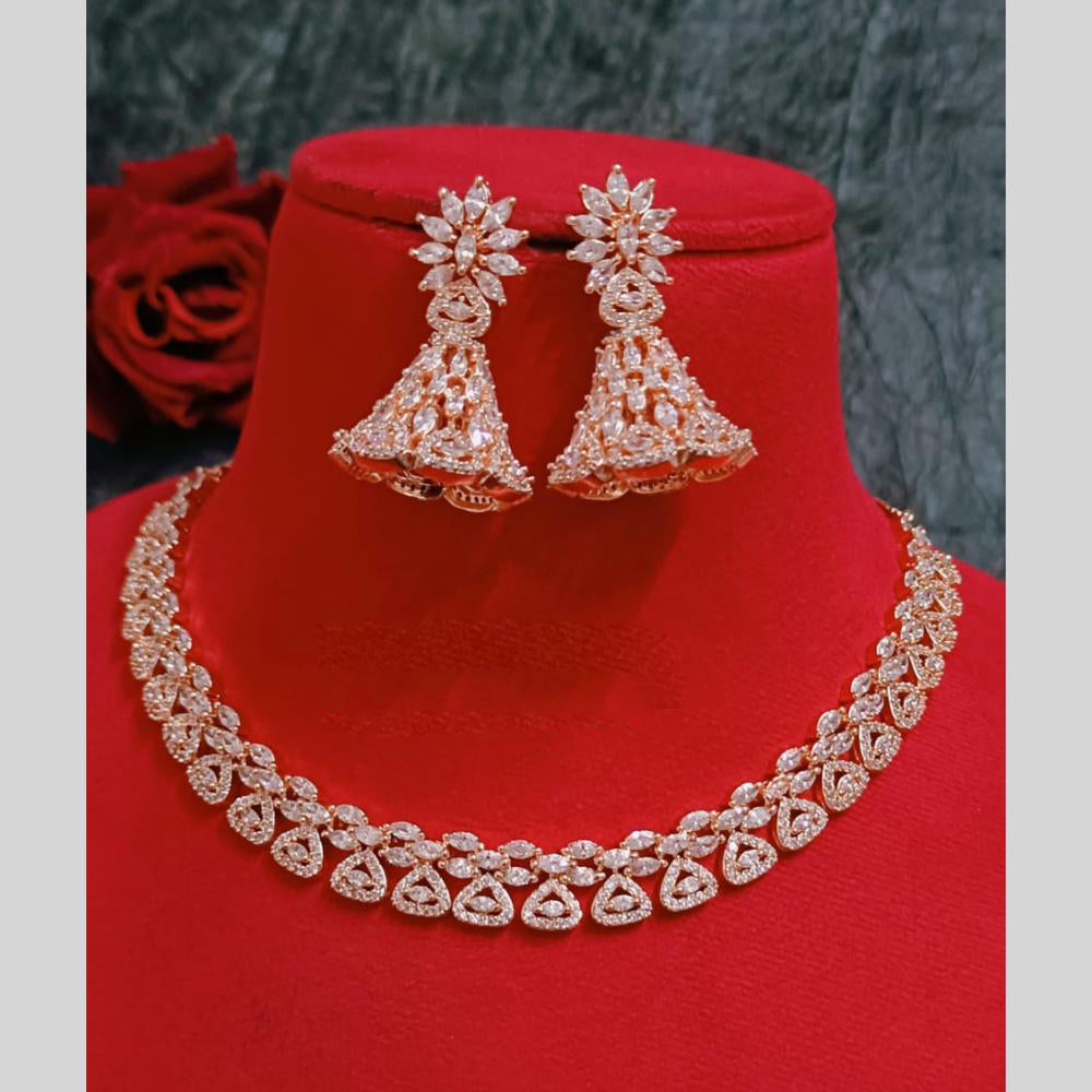 FS Collection American Diamond Necklace Set