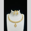 FS Collection Gold  Plated American Diamond Necklace Set