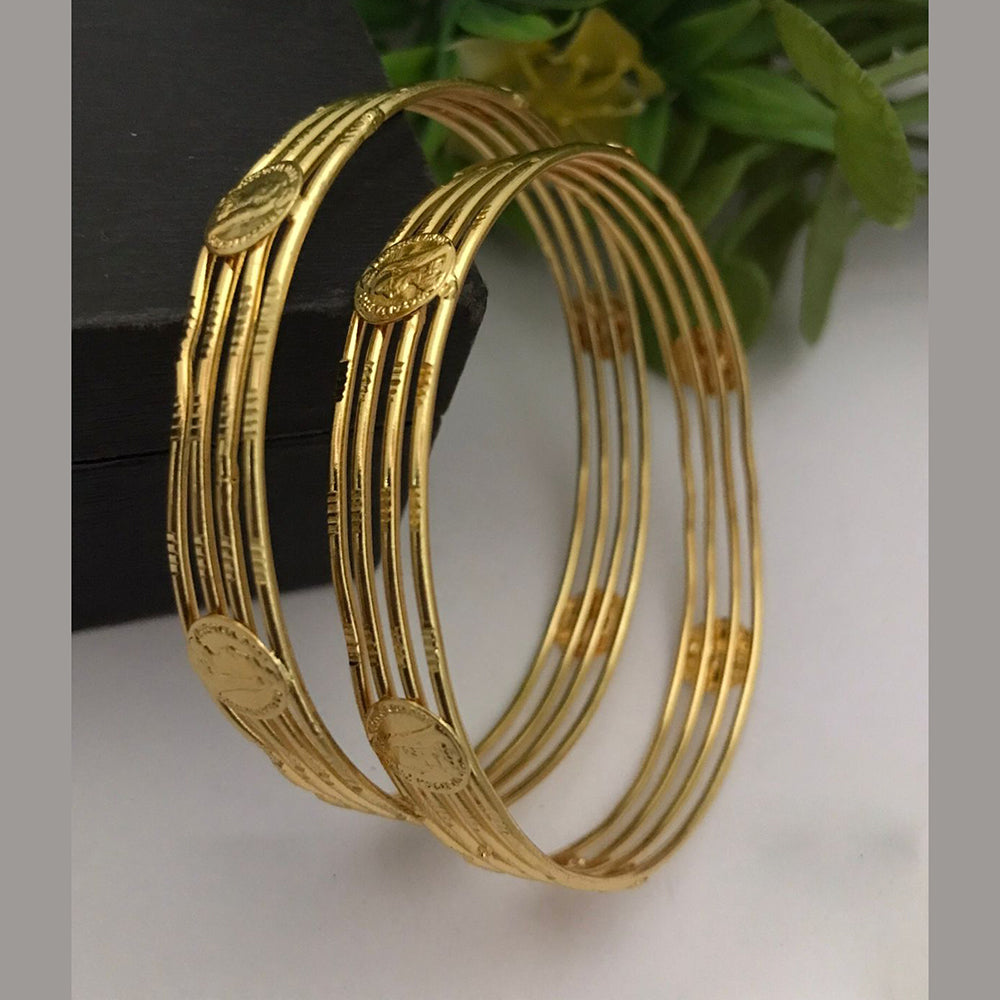 FS Collection Gold Plated Bangle Set