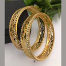 FS Collection Gold Plated Austrian Stone Bangle Set
