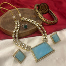 FS Collection Gold Plated Austrian Stone Necklace Set