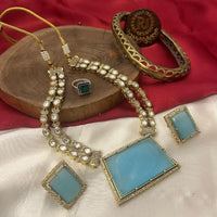 FS Collection Gold Plated Austrian Stone Necklace Set