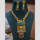 FS Collection Gold Plated Pota Stone And Beads Necklace Set