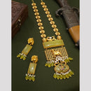 FS Collection Gold Plated Pota Stone And Beads Necklace Set