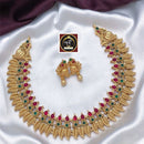 FS Collection Gold Plated Pota Stone Necklace Set