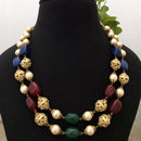FS Collection Gold Plated Beads Necklace