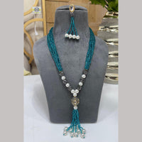 FS Collection Austrian Stone And Beads Long Necklace Set