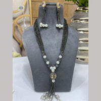 FS Collection Austrian Stone And Beads Long Necklace Set