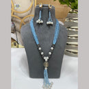 FS Collection Austrian Stone And Beads Long Necklace Set
