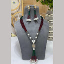 FS Collection Austrian Stone And Beads Long Necklace Set