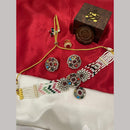 FS Collection Kundan And Pearl Choker Necklace Set