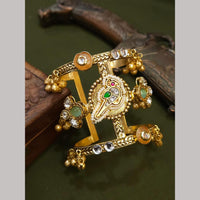 FS Collection Gold Tone Indian Pota Stone Bracelet