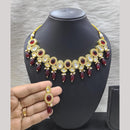 FS Collection Luxury Gold Plated Necklace Set with Sparkling Crystals & Beads
