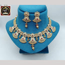 FS Collection Women's Gold Plated Crystal Necklace Set