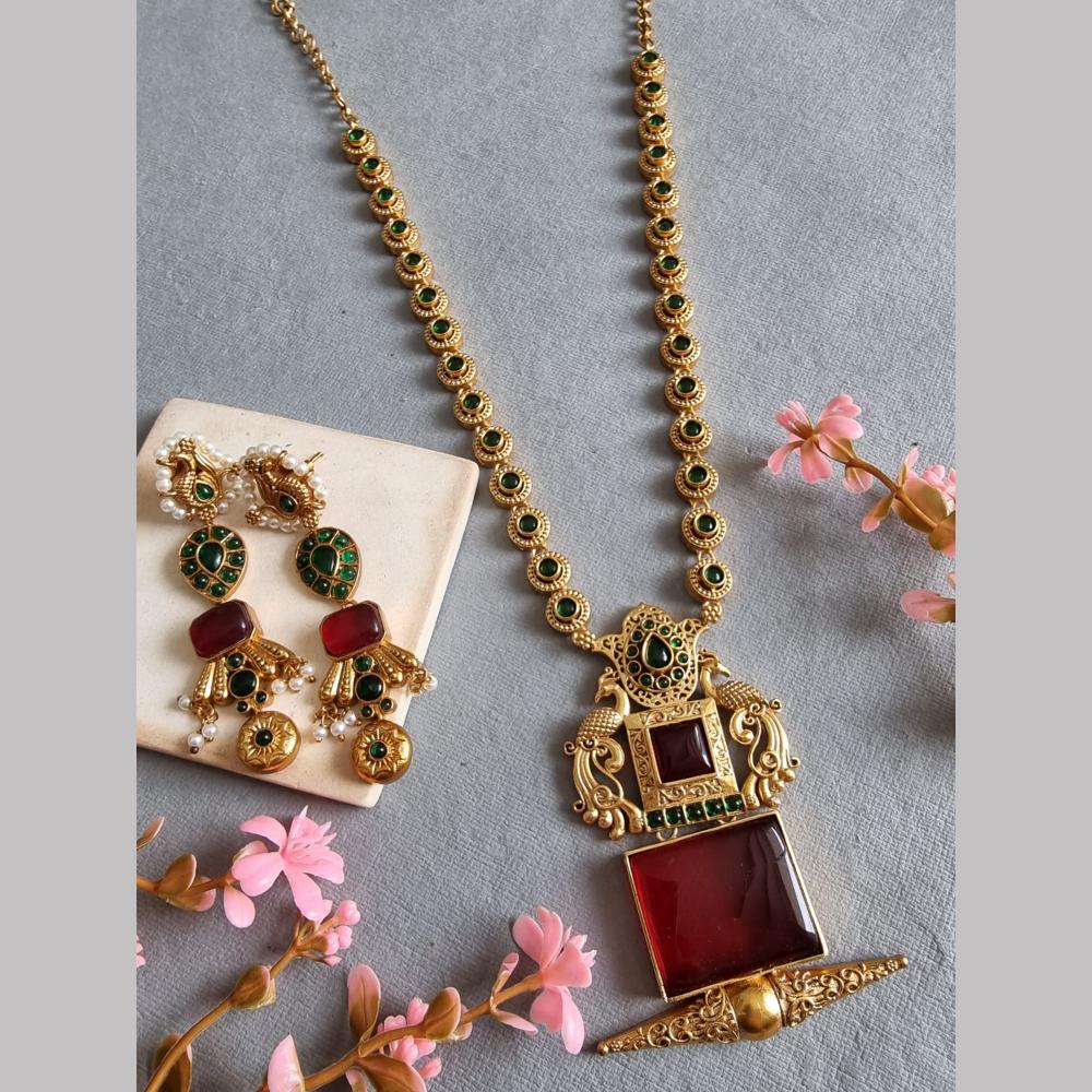 FS Collection Pota Stone Necklace Set